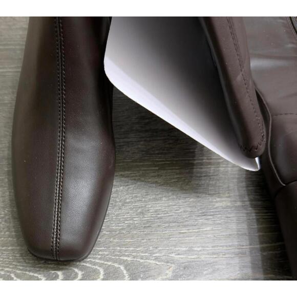 Aerosoles Brown Micah Brown Stretch Smooth Tall Boots Women Size 6 - Picture 2 of 4